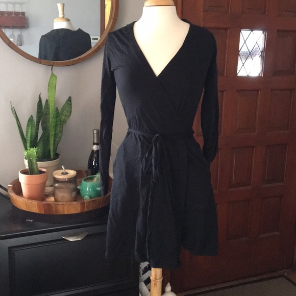 merino wool wrap dress